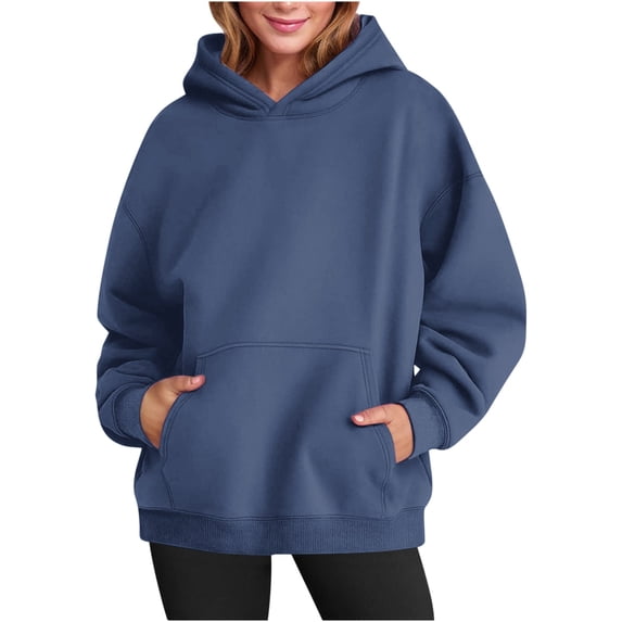 Otvok Womens Oversized Hoodies Fleece Sweatshirts Long Sleeve Pullover with Pocket Fall Winter
