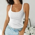 thumbnail image 1 of Otvok Womens Solid Tank Tops Sleeveless U-Neck Base Shirt Summer Casual Workout Tees, 1 of 6