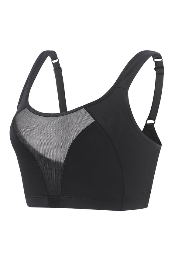 Otvok Womens Sports Bra with Plus Chest and Shock-Absorbing Yoga without Chest Cushion Fitness Bra