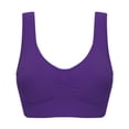 thumbnail image 1 of Otvok Womens Sports Bras,Yoga Comfort Seamless Stretchy Sports Bra for Women Solid Tank Tops Wirefree Full Back Coverage Bras All Day Comfort, 1 of 5