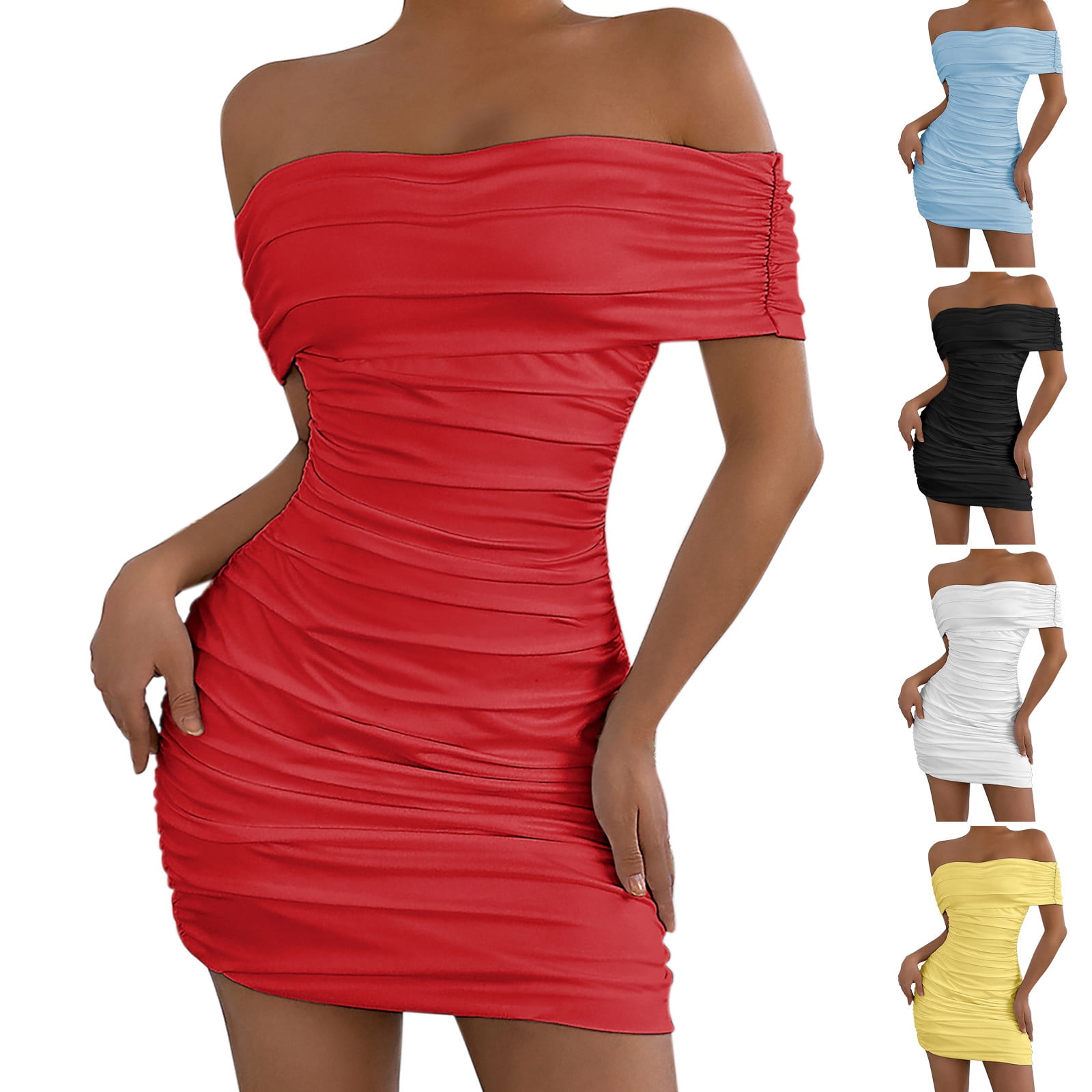 PATLOLLAV Otvok Womens Spring and Summer Dresses One-Shoulder Fashion Tight-Fitting Body-Hugging Dress, Women's, Size: Medium, Beige PATLOLLAV Otvok Womens Spring and Summer Dresses One-Shoulder Fashion Tight-Fitting Body-Hugging Dress, Women's, Size: Medium, Beige