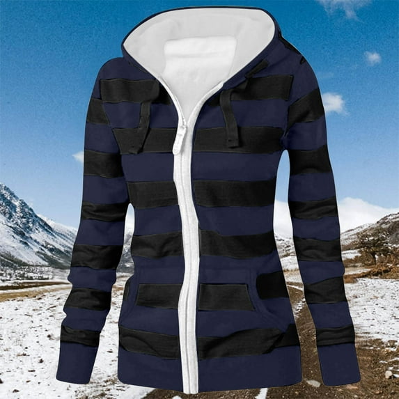 Otvok Womens Zip Up Hoodies Oversized Sweatshirts Fashion Outfits Casual Jackets Winter Clothes