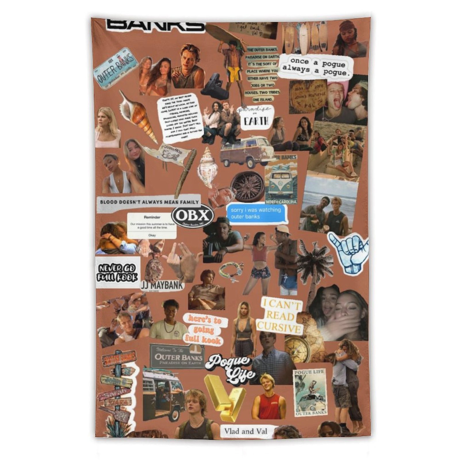 Outer Banks North Carolina Tapestries in Various Sizes for Fans