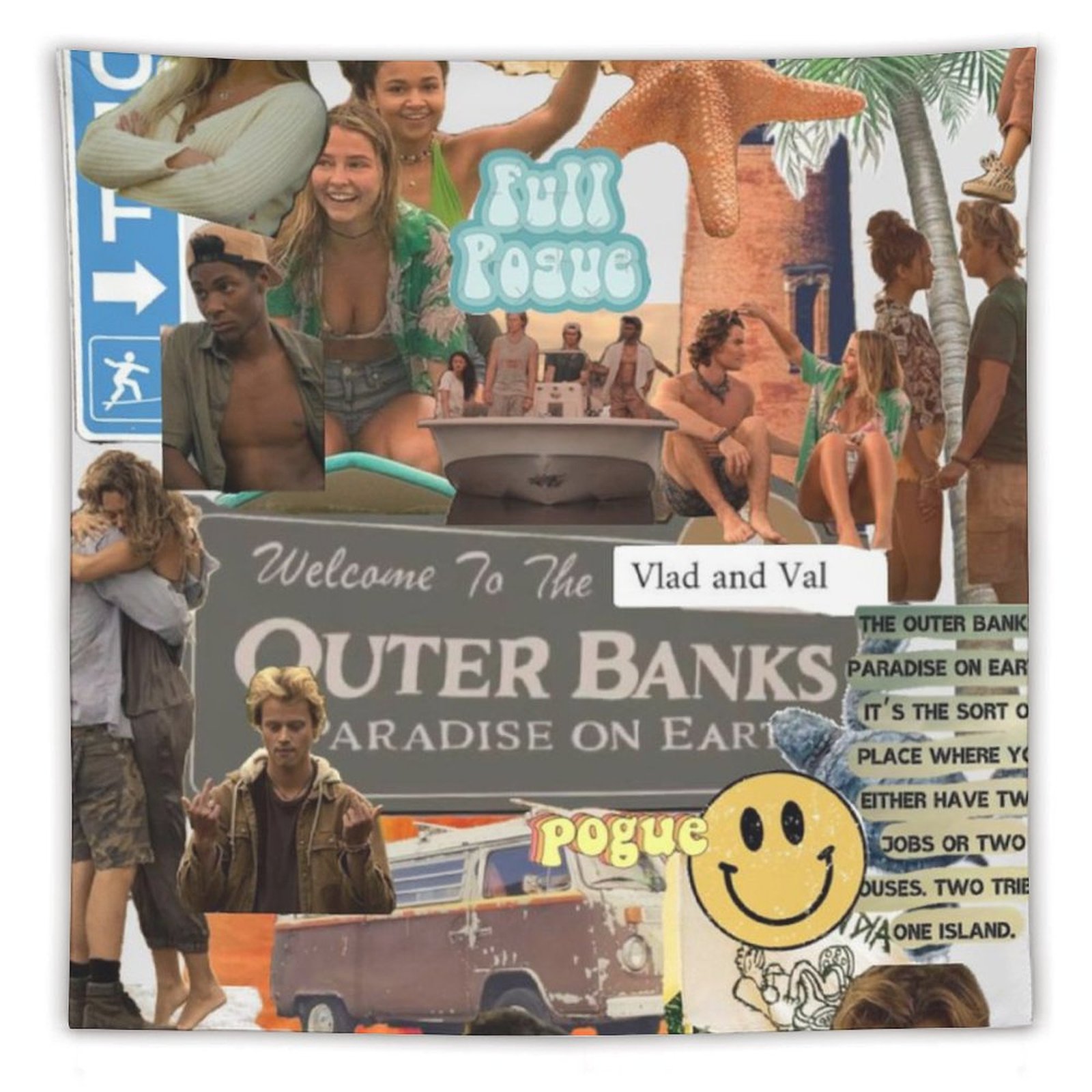 Outer Banks North Carolina Tapestries in Various Sizes for Fans