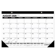 OuMuaMua Desk Calendar 2026-2027, 18 Months Academic Calendar 17" × 11.5" Desktop Calendar from Jul 2026 to Dec 2027 with Julian Date for Home School Office Des