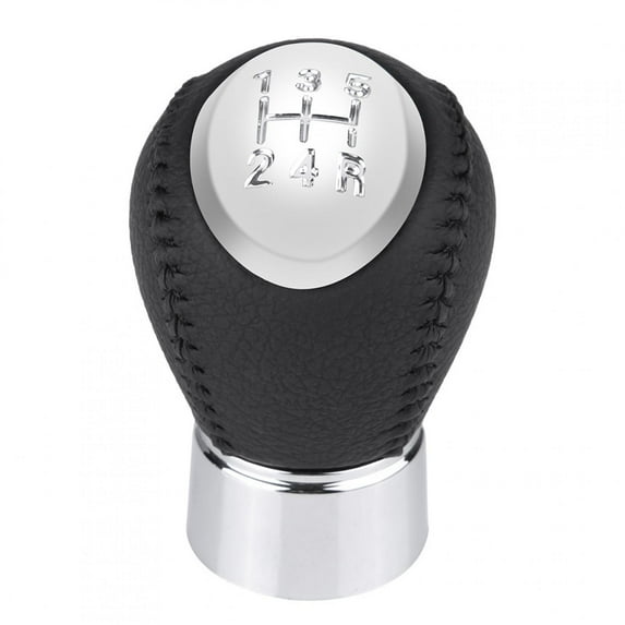 Oubit Perilla De Cambio De Marchas De Material De Cuero PU Y Metal, Cabeza De Perilla De Cambio De Palanca De Cambios AutomáTica De 5 Velocidades para Coche De 75 Mm para 3 5 6 323 626 Rx8