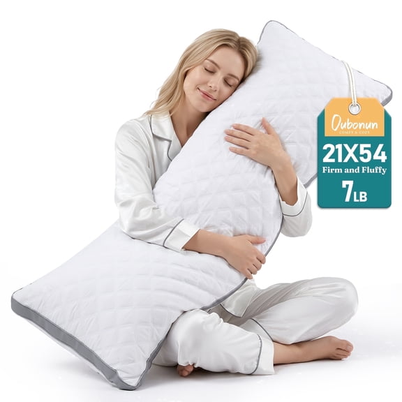 Oubonun 21"x 54" Adjustable Body Pillow, Full Body Support for Side Sleepers, Soft Breathable Fabric, Support for Back, Hips & Knees