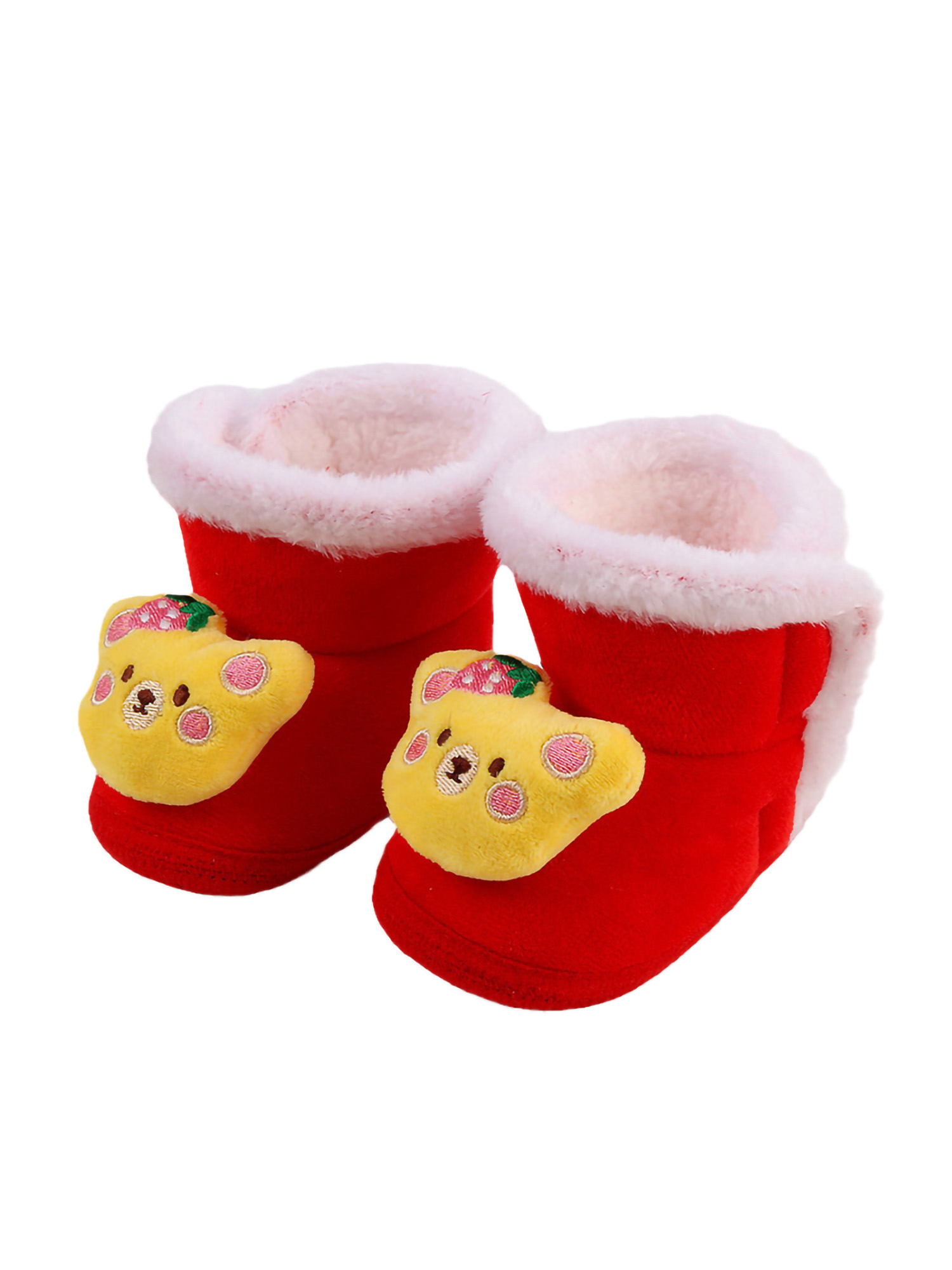 Oucaili Toddler Boots Soft Sole Sock Slippers First Walker Slipper