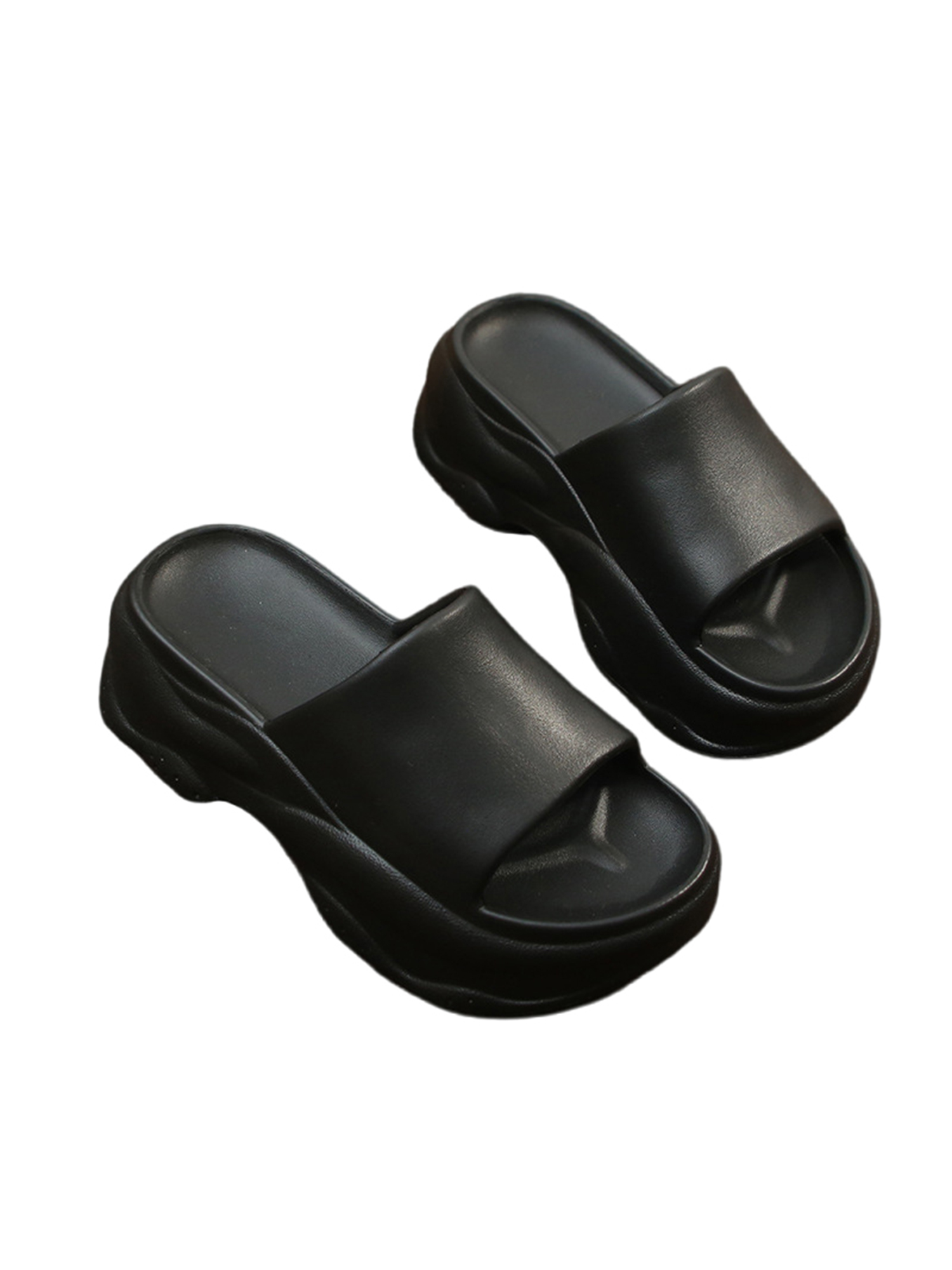 Oucaili Womens Sandals Summer Slides Beach Casual Shoes Non-Slip ...
