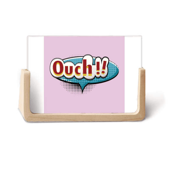Ouch Boom Diagram Cartoon Photo Wooden Photo Frame Tabletop Display