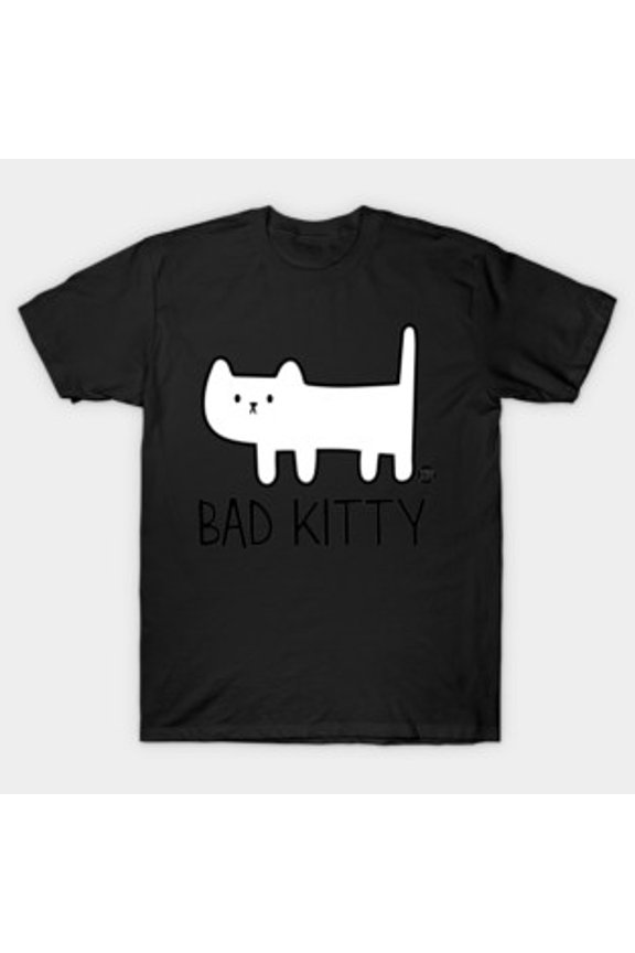 Ouch Cat Bite Funny Aggressive Kitten Pet Graphic Art Retro Unisex T-Shirt