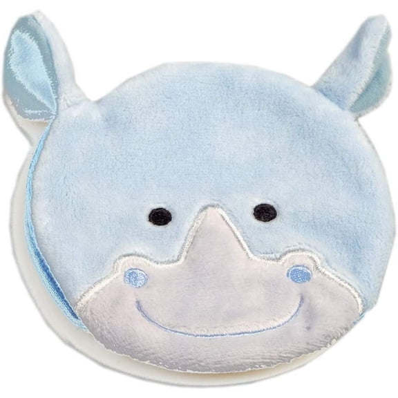 Ouchies Reusable Bye-Bye Booboo Plush Ice Pack, Cold Pack (Rhino)