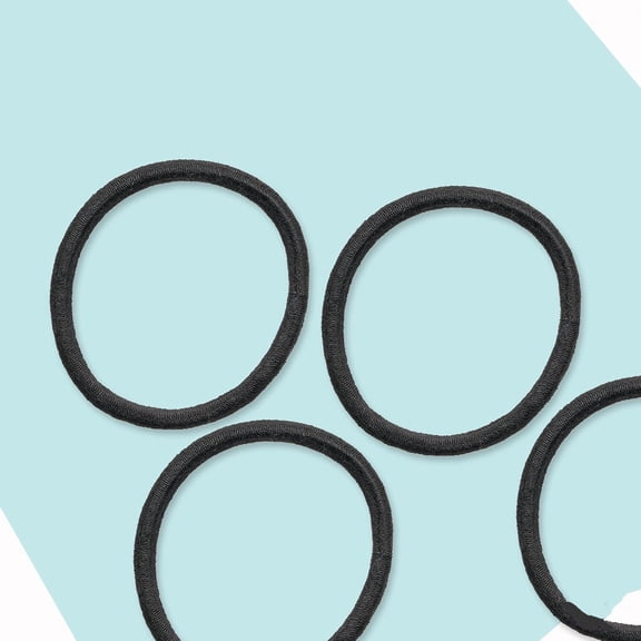 Ouchless Hair Elastics No Pull, No Breakage, Tangle-Free Hold for Thick, Curly, Coily & Textured Hair 15 Count, Brown