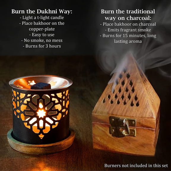 Oud Al Ibtisam Bakhoor by | 3 Boxes x 9 Piece Each | Arabic Bakhoor Incense| Warm Floral Oud Blend | Perfect for Prayer Time | to Relax & Meditate | Handmade Traditional Recipe