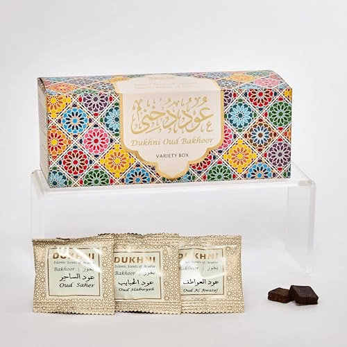 Oud Bakhoor Variety Box by | Assorted Box | 30 Pieces Bakhor | Refill Kit | Arabic Bakhoor Incense | Islamic Gifts, Eid & Ramadan Gifts for Men and Women | Luxurious, Long Lasting$$
