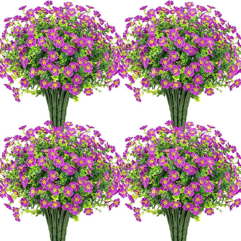 Ouddy Decor 24 Bundles Artificial Fall Flowers for Decorations, Fake ...