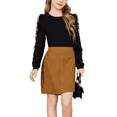 thumbnail image 1 of Oudiya Casual Fall Outfits for Girls Corduroy Skirt and Long Sleeve Rib Knit Shirt Trendy 2-Piece Set, 1 of 8