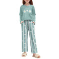 thumbnail image 1 of Oudiya Christmas Pajamas Set for Girls Long Sleeve Top & Pants Soft Cute Print Sleepwear Lounge Set, 1 of 4