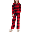 thumbnail image 1 of Oudiya Christmas Pajamas Set for Girls Long Sleeve Top & Pants Soft Cute Print Sleepwear Lounge Set, 1 of 6