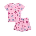 thumbnail image 1 of Oudiya Girls 2 Piece Tie Dye Pajamas Set Summer Trendy Outfit Lounge Set Kids Sleepwear, 1 of 6
