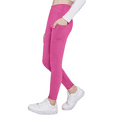 thumbnail image 1 of Oudiya Girls Athletic Leggings with Pockets High Waisted Crossover Yoga Pants Dance Workout Running Bottoms for Kids 5-14Y, 1 of 7