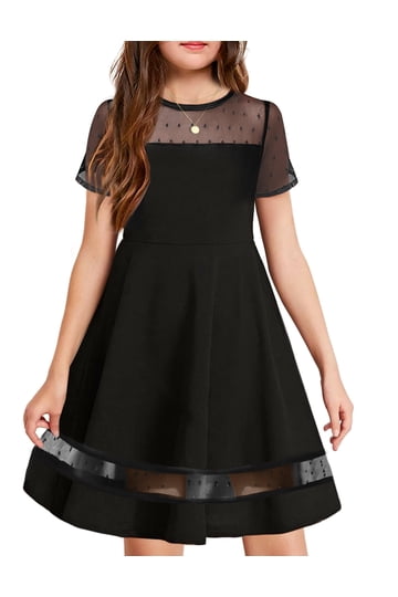 slim fit dress slacks KJ | TWEEN | Tina Dress Cream/Black main image 0
