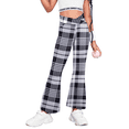 thumbnail image 1 of Oudiya Girls Flare Leggings High Waisted Casual V Crossover Pants Yoga Bell Bottoms with Pockets for Kids 5-14Y, 1 of 8
