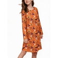 thumbnail image 1 of Oudiya Girls Long Sleeve Nightgowns Soft Print Pajamas Sleepwear Nighties for Kids 4-12, 1 of 7