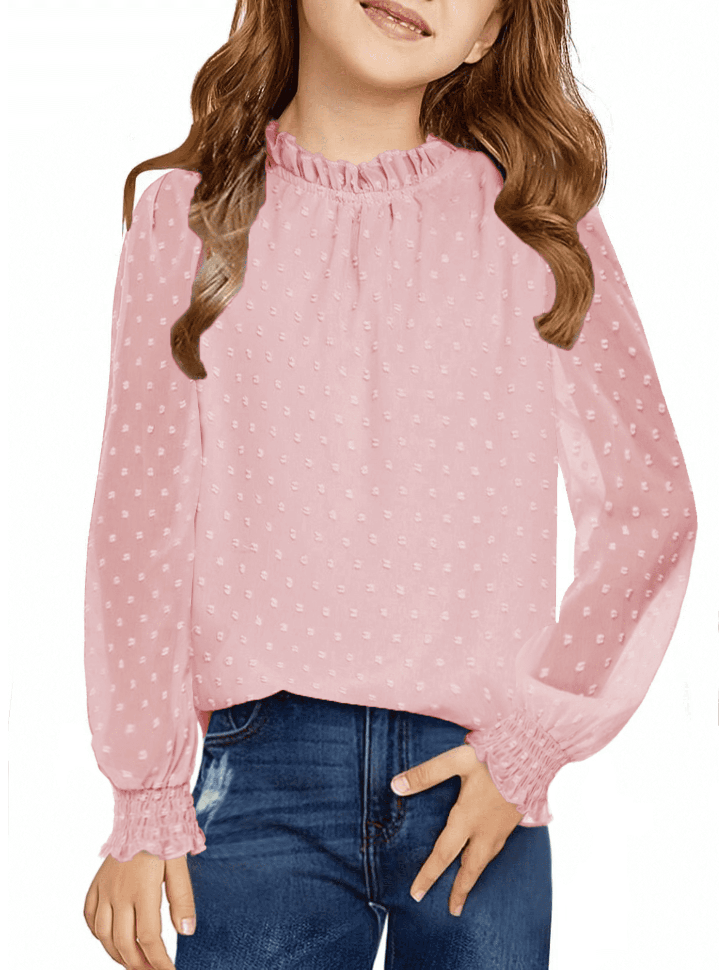 chiffon frill top