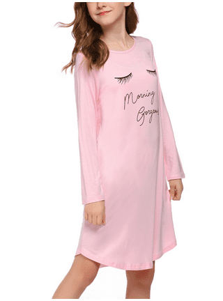 Girls Nightgowns Sleepshirts in Girls Pajamas Pink Walmart