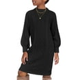 thumbnail image 1 of Oudiya Girls Sweater Dress Puff Long Sleeve Casual Cable Knit Pullover Winter Christmas Dresses for Kids 6-13Y, 1 of 7