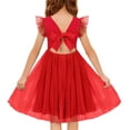thumbnail image 1 of Oudiya Toddler Tutu Dress Little Girls Summer Tulle Backless Party Birthday Cotton Dresses 2-6Y, 1 of 7