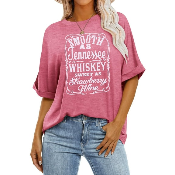 Weardear Women Oversized T-Shirt Short Sleeve Summer Casual Loose Tee Tops, S-XXL