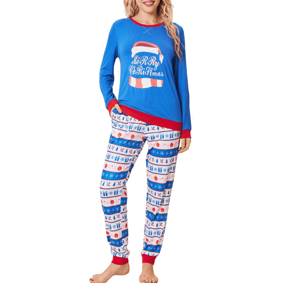 Oudiya Women Pajamas Long Sleeve Comfy Jogger Set Lounge Pjs Set With Pockets, S-XXL