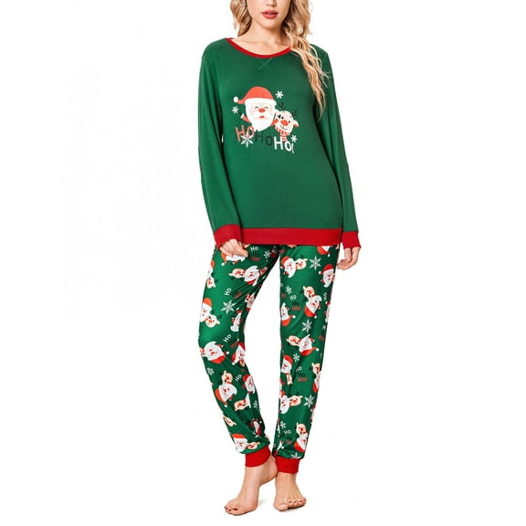 Oudiya Women Pajamas Long Sleeve Comfy Jogger Set Lounge Pjs Set With Pockets, S-XXL