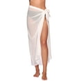 thumbnail image 1 of Oudiya Women's Long Sarong Swimsuit Coverups Chiffon Bikini Wraps Sheer Beach Bathing Suit Cover Up, 1 of 6