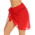 thumbnail image 1 of Oudiya Women's Sheer Bikini Wraps Chiffon Cover Ups Short Sarongs for Swimwear S-3XL, 1 of 6
