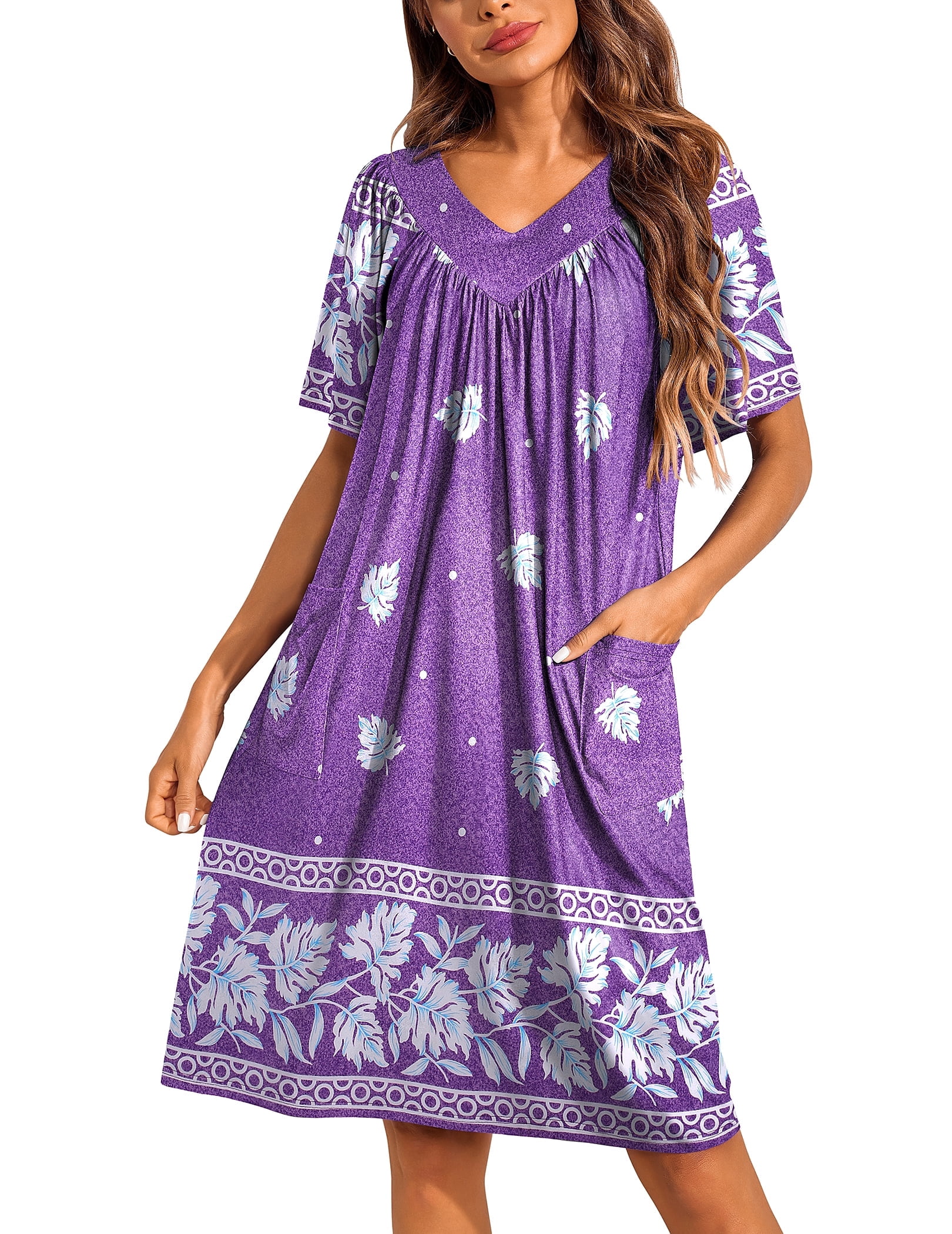 chinese dress ladies LOUSEA Moo Moos for Women Blue Embroidery Print Kaftan Dress Crewneck  Oversized Caftan Dresses Lightweight Swim Coverup Dress (Blue,One Size) at  Amazon Women's Clothing store