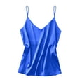 thumbnail image 1 of Oudiya Womens Silk Satin Tank Tops V Neck Camisole Spaghetti Strap Top Summer Basic Blouse, 1 of 6