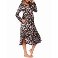 thumbnail image 1 of Oudiya Womens V Neck Nightgown House Dresses Long Sleeve Nightshirts Sleepwear with Pockets, S-XXL, 1 of 6