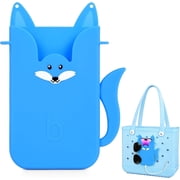 Oudizz Silicone Phone Holder Compatible with Bogg Bag, Soft Silicone Charm Insert Accessories, Baby Blue