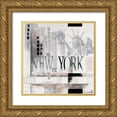 thumbnail image 1 of Oudkerk, Marie-Louise 15x15 Gold Ornate Wood Framed with Double Matting Museum Art Print Titled - New York Why WTC, 1 of 4