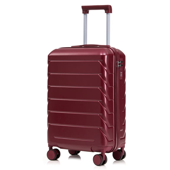 Oufan 20 Inch Silent Wheels Carry on Suitcase with ABS Hard Shell & Compartmental Design