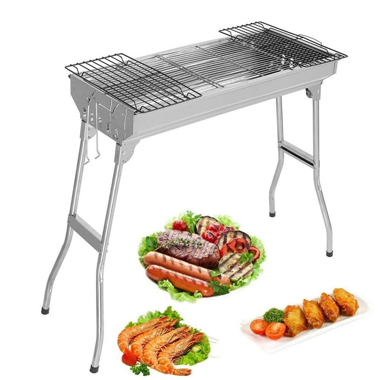 Charcoal Grill Camp Grill Mini Grill Folding Campfire Grill Portable Grill Lightweight Steel Mesh Barbecue Grill Camping Grill for Outdoor Camping Cooking Hiking Backpacking Party Charcoal Grill Camp Grill Mini Grill Folding Campfire Grill Portable Grill Lightweight Steel Mesh Barbecue Grill Camping Grill for Outdoor Camping Cooking Hiking Backpacking Party
