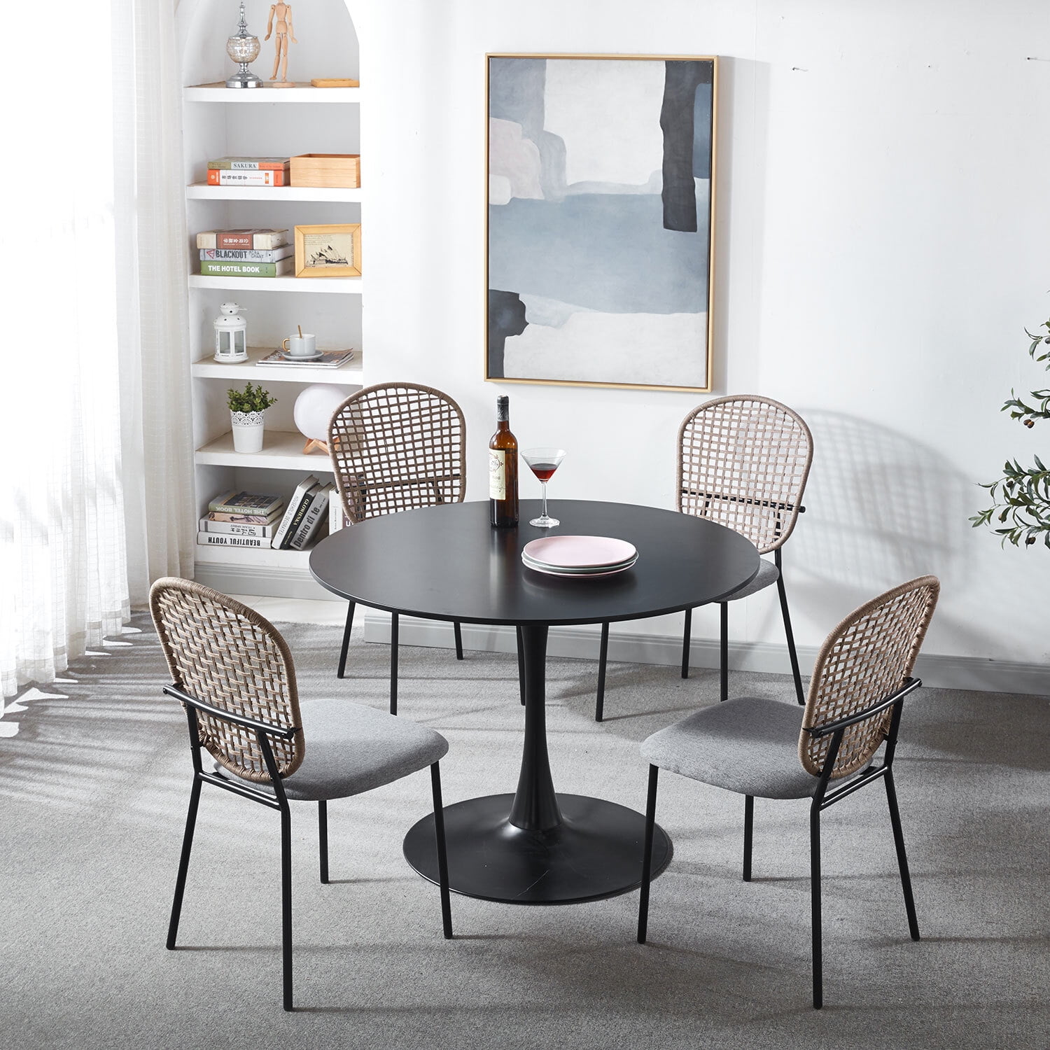 Round Dining Table Sets For 4 in Dining Room Sets Walmart