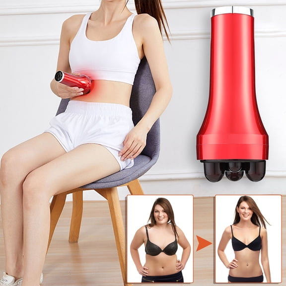 OugPiStiyk Mini Massager for Muscles, Electric Handheld Abdominal Red Light Humanoid Hand Massage Sports and Health