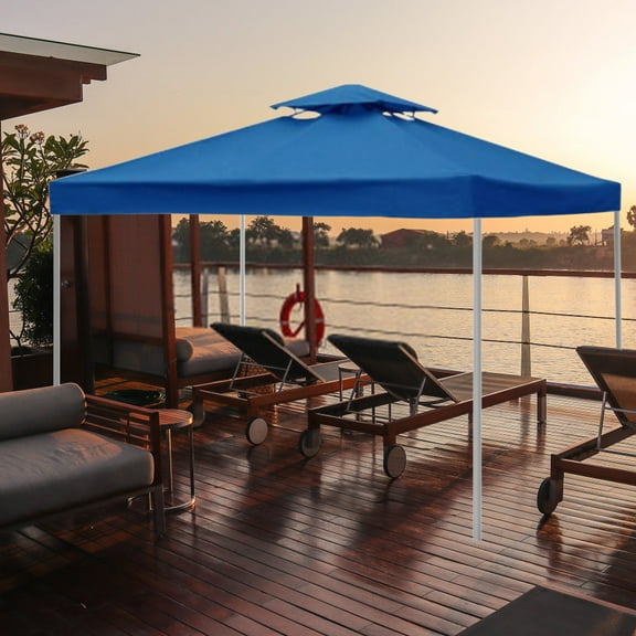 OugPiStiyk Pop Up Canopy Tent, 10x10ft Thickened Cloth Telescopic Tent, Beach Tent with One Push Setup - Easy Outdoor Sun Shade for Events, Parties, Camping, B