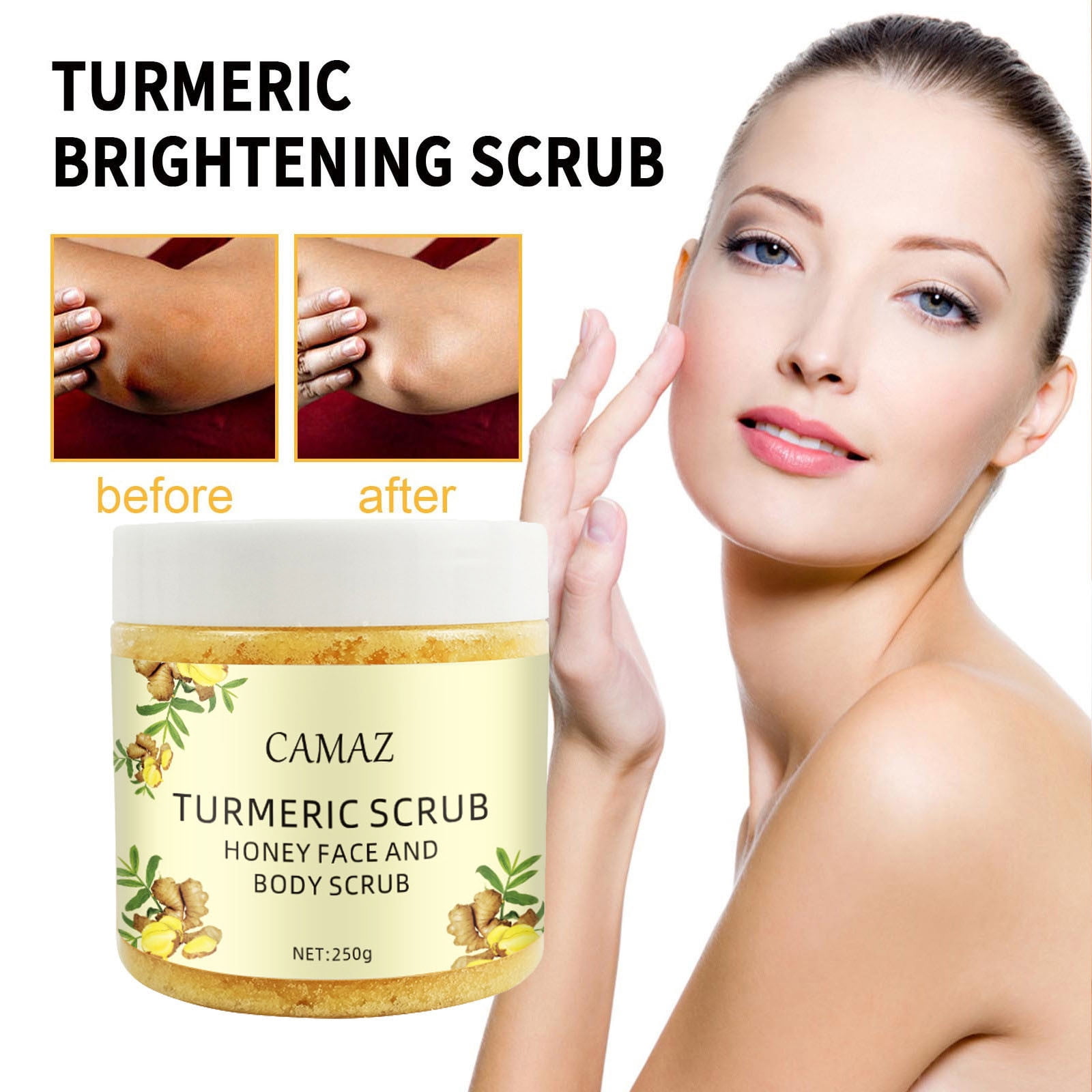 OugPiStiyk Scrubs for Women, Brightening Peeling Body Scrub Sea for