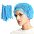 thumbnail image 1 of Smilco Disposable Hair Nets, Unisex Bouffant Caps, 12.53in Diameter, 1 of 7