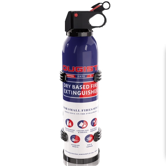 OUGIST Protable Fire Extinguisher for Home Kitchen and Car with Mounting Bracket, 1 Pack